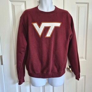 Virginia Tech sweatshirt vintage‎ Champion maroon VT mens mdium